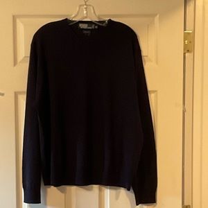 Polo 100% light weight navy wool sweater men’s xxl but runs small not husky fit